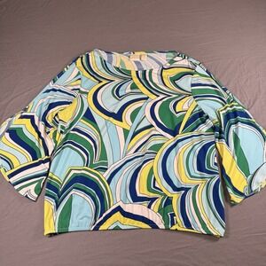 Chico's Women's Blouse Top Tunic Size 2 Large Summer